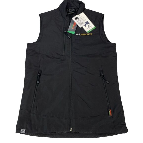 Vest VAIL RESORT Women XS Black  Sleeveless Jacket - Picture 4 of 14